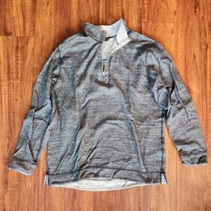 Tommy Bahama Men's Heathered Gray Zip-Up Sweater